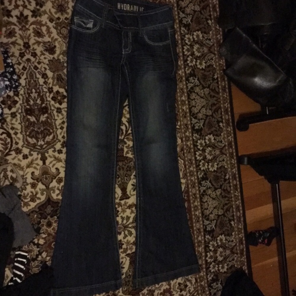 COPY - Hydraulic dark blue boot cut jeans denim